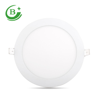 Éclairage intérieur, protection des yeux, forme ronde, encastré, panneau lumineux LED 15W