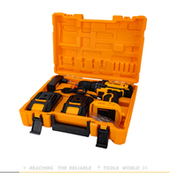 Perceuse sans fil 18V avec double batterie, couple de 35 N.m, ensemble d'outils électriques, tournevis électrique rechargeable pour la construction et le bricolage à domicile