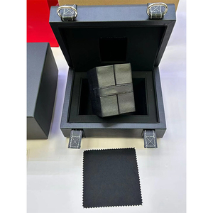 High-Quality <b>Black</b> Watch Presentation <b>Box</b> with Custom Logo, Elegant Luxury Heritage Designer Watch Display Case - Product Image 2