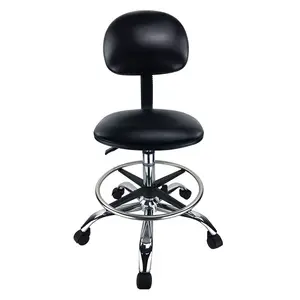 YP-0006 PU Polyurethane Foam Chair/Cleanroom Furniture Round Steel Pedal ESD PU Chair/Competitive Price esd office chair