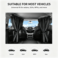 Rideau de séparation pour voiture, occultant, en tissu Oxford, protection UV, pare-soleil pour berline, SUV, MPV, fourgonnette