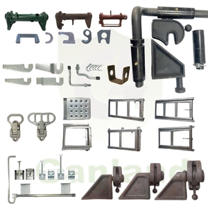 GL-16516 ZP acier 6 pouces Vertical porte retenue loquet attraper Kit Reefer conteneur pièces camion accessoires - Product Image 6