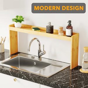 Gran oferta WDF ODM estante de estufa magnética de dos niveles con Herramientas de limpieza estante de especias de bambú para <span class=keywords><strong>Cocina</strong></span> - Product Image 5