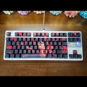 Ensemble de touches translucides Na-ru-to imprimées sur le côté, en PBT, profil <span class=keywords><strong>Cherry</strong></span>, impression par sublimation sur cinq faces pour <span class=keywords><strong>clavier</strong></span> mécanique - Product Image 4