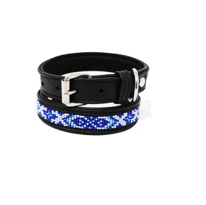 Exclusive Handmade Genuine Leather <b>Dog</b> <b>Leash</b> with Soft Padded and Rivet Decoration Eco-Friendly Fashion Medium Breed - Product Image 1