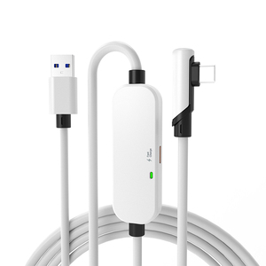 USB3.2 Type C Right Angle 3A Fast Charging VR Link Data <strong>Cable</strong> with Braided Shielding <strong>for</strong> <strong>Computer</strong> and Cameras - Product Image 4