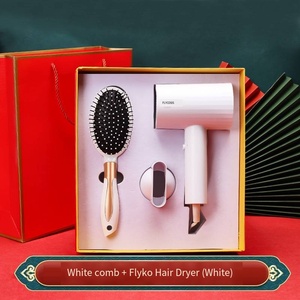 2026 New Year's Luxury Business Corporate Promotional Gift Set <b>with</b> <b>Hair</b> <b>Dryer</b> & Massage <b>Comb</b> Custom Logo Gift Box for Women - Product Image 2