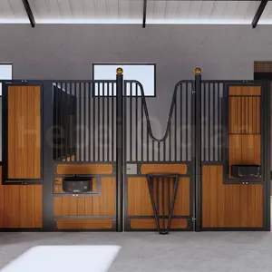 معدات حصانية خارجية ثابتة معدات حصانية أوروبية صندوق حصان ستال ألواح ثابتة جبهات لحظيرة الحصان - Product Image 5