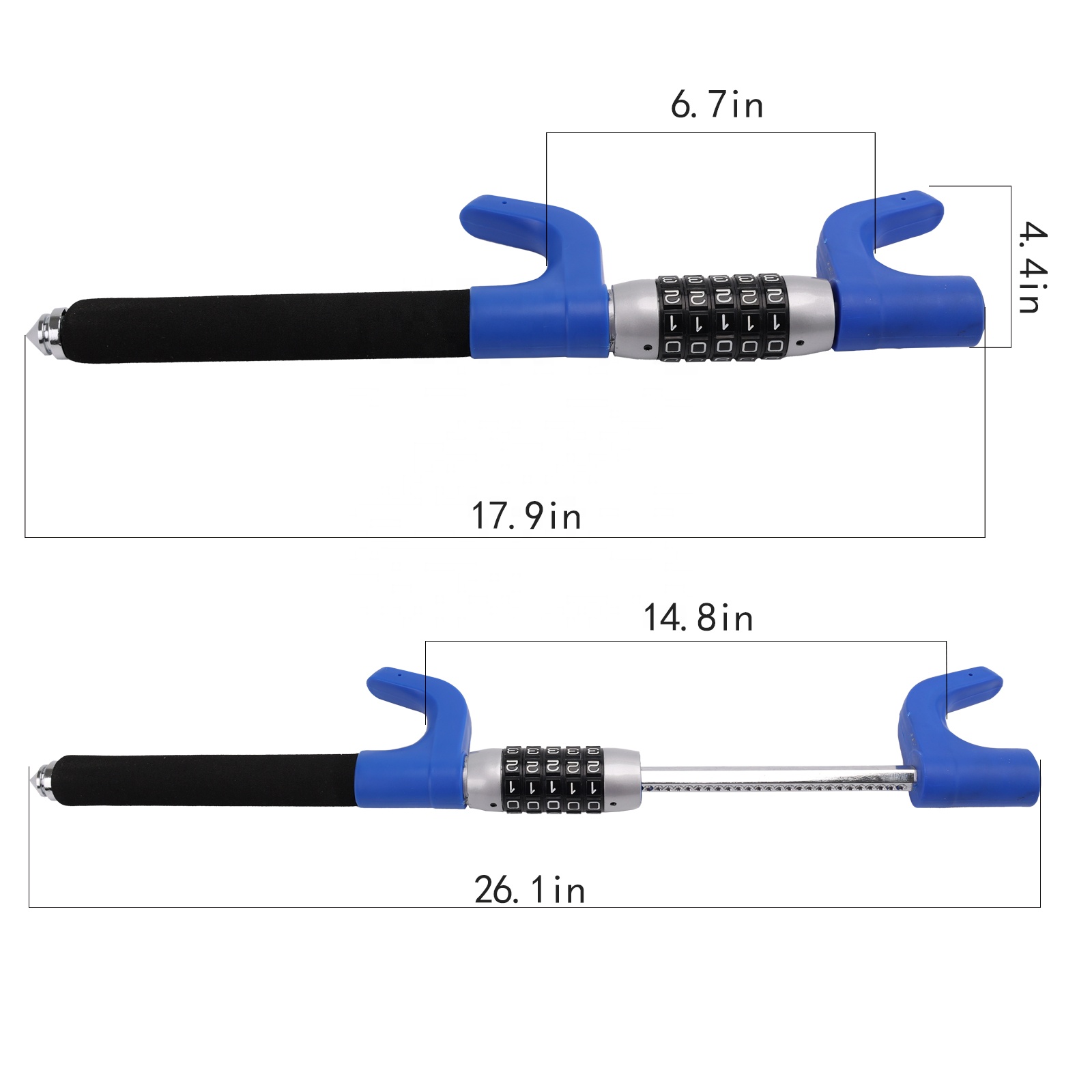 Universal Steering Wheel Lock Anti Theft Car Device - FARBIN Brand Security Lock