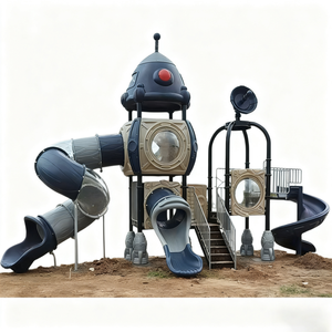 Increíble Precio de Fábrica, Torre de Juegos de Plástico para Exteriores, de Acero, PVC, LLDPE, para Niños, Preescolar, Comercial, Residencial - Product Image 6