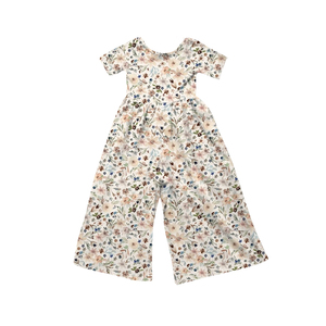 Pantalones Largos Anchos de Verano para Niños, Personalizados, Casuales, con Estampado Floral, Transpirables, de Algodón y Elastano, Mono para Bebé, Ropa para Hermanas - Product Image 4