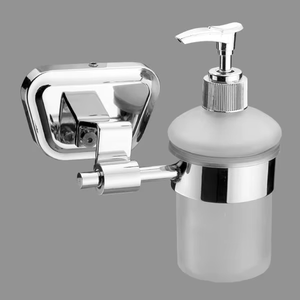 Stainless Steel Bathroom Accessory <b>Set</b> Soap Dispenser <b>Toothbrush</b> <b>Holder</b> Modern Durable Stylish Home Bath Organizer - Product Image 1