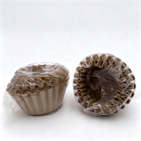 Fournitures de restaurant : Filtre à café en papier ondulé biodégradable 100 % pâte de bois écologique pour la préparation du café