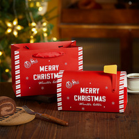 Boîte-cadeau sur le thème de Noël pour rouleaux de gâteaux Bonbons au four Flocon de neige Nougat Emballage de gâteau Emballage élégant de flocon de neige