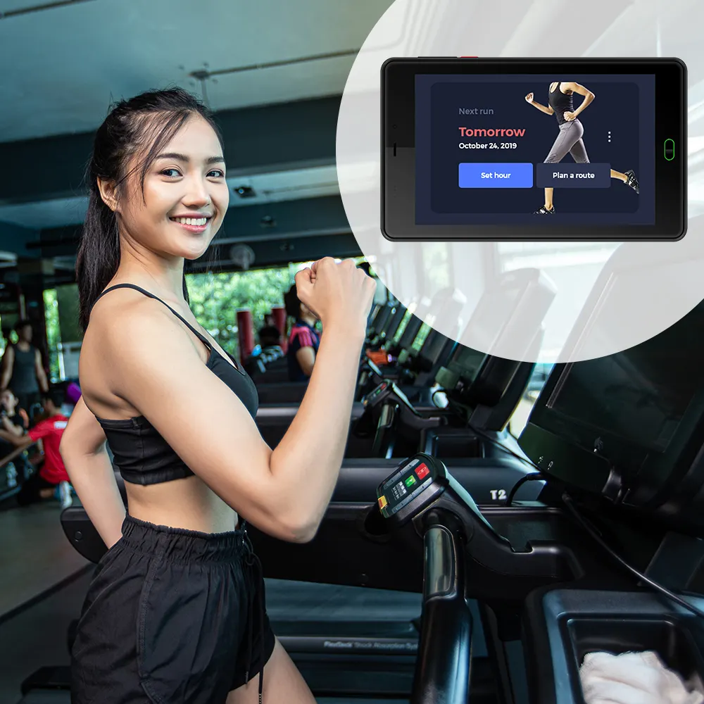 Android Panel Bingkai Terbuka Industri HDMI USB OTG Peralatan Fitness Tablet Gym Tablet Kontrol Sistem 14 Inci Android