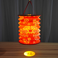 Lanterne chinoise pliable et rétractable, lampe de table artisanale, éclairage portable pour festivals, décoration de la maison, fournie par l'usine