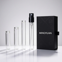 Botol Parfum Kaca Kosong Ukuran Perjalanan 1ml 1.5ml 2ml Mini Atomizer Spray Vial untuk Sampel Kosmetik Grosir