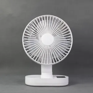 Toptan akülü Fan portatif LED ışık acil durum lambası masa sessiz güçlü şarj edilebilir pil çadır Fan