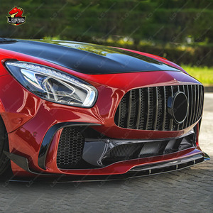 Séparateur avant en carbone sec de Style P pour Mercedes Benz <span class=keywords><strong>Amg</strong></span> <span class=keywords><strong>GT</strong></span>/GTS 2015 2016 2017 <span class=keywords><strong>2018</strong></span> 2019 2020 à séparateur avant de Style P - Product Image 3