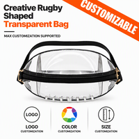 Sac banane transparent en PVC, sac à bandoulière, sacoche de voyage étanche pour hommes et femmes, vente en gros OEM ODM
