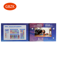 Boîte en lin à couverture rigide OEM 4.3 5 7 10.1 pouces, carte de vœux, vidéo, livret, Album pour écran LCD IPS