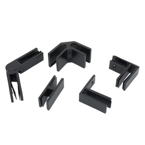 Modern Design Stalen En Aluminium Veiligheidsframeloze Glazen Reling <span class=keywords><strong>U</strong></span> Kanaalklem Hardware Balustrades En Leuningen - Product Image 4