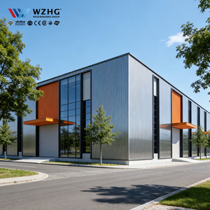 Almacén Económico de Estructura de Acero Prefabricado para Logística, Taller, Hospital y Edificio de Oficinas - Fácil Montaje, Vida Útil de 50 Años - Product Image 1