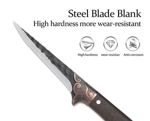 سكين مطبخ مرن بشيف و فيليه سكين نحاسي مقبض خشبي ينجي سكاكين مطبخ منتج مخصص سكين ساشيمي - Product Image 3