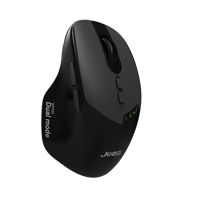 Mouse nirkabel 7D dapat diisi ulang Mode ganda 2.4Ghz BT 2025 OEM untuk Laptop & Desktop