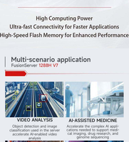 Casing rak Nas sistem V7 Xfusion, penyimpanan komputer sistem 2u 1u 4u, Chassis Xeon Pc 10gbps Gpu khusus Ai Data Cpu Intel Server 1288h