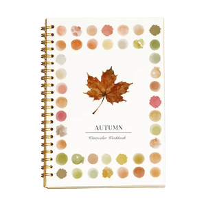Cahier de papier <span class=keywords><strong>aquarelle</strong></span> pour débutants sur le thème de l'automne, scènes de nature faciles, cadeau pour adultes et adolescents - Product Image 5