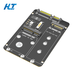 2 in1 NGFF chiave B + <span class=keywords><strong>M</strong></span> per SATA SSD MSATA adattatore per SATA3.0 2.5 pollici per SATA sssd MSATA PCB materiale Stock per PC portatile Desktop - Product Image 1