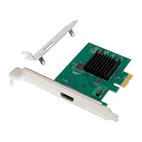 ST427 PCIe X1 SM750 Single-Port untuk Komputer Industri Desktop Baru dengan Kipas, GPU Grafis 2D/High-Definition untuk Kartu Output