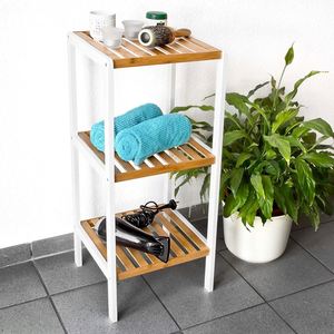 Vente directe usine : Étagère de rangement multifonctionnelle moderne en bambou, type autoportant multi-niveaux, outil d'organisation pour cuisine domestique - Product Image 5