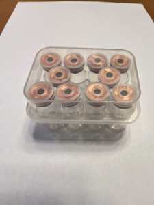 3ml Cillin Bottle Box Pet Vaccine Lid Plastic Box 10 Pieces Clear <b>Packing</b> XIANGSHI Brand SL01 Model Embossing Recycled Materials - Product Image 2