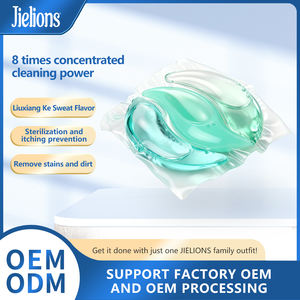 Заводская поставка 3-в-1 натуральный аромат моющего средства для стирки одноразовый гель для одежды с бусинами мыла - Product Image 2