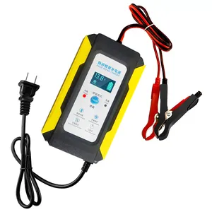 Cargador de batería de coche con pantalla LCD inteligente para baterías de 12V-Ideal para coches, motocicletas y más