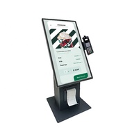 Terminal de Punto de Venta de Autoservicio de 21.5 Pulgadas, Kiosco de Ventas Android, Terminal de Menú de Autoservicio, Kiosco para Comida Rápida