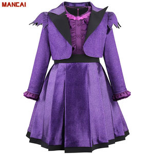 Disfraz de Cosplay de Vampirina para Niñas, Vampira Adolescente, Vestido Morado y Abrigo para Fiesta de Halloween Infantil - Product Image 1
