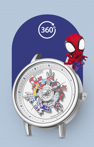 ตัวละครดิสนีย์แท้จากมาร์เวล อเวนเจอร์ส คอมิกส์ ภาพยนตร์ นาฬิกาสไปเดอร์แมนหมุนได้ 360 องศา การ์ตูนเด็ก นาฬิกาสไปเดอร์แมนเด็กชาย กล่องของขวัญ - Product Image 2