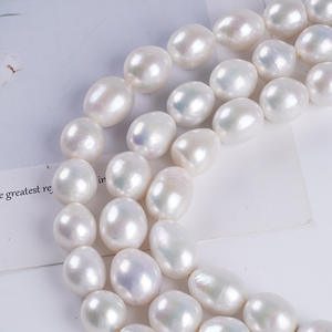 Perles d'eau douce naturelles semi-finies Edison Tail de 11-14 mm pour la fabrication de colliers et d'accessoires de bijoux en gros - Product Image 2