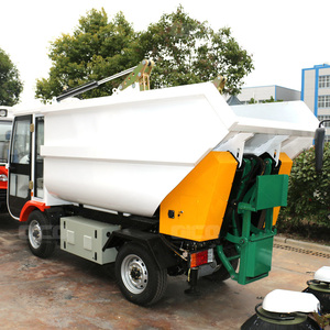 H91 Garage Can Cleaning Truck Automatische Bin Lifter Truck Achterzijde Lader Met Compactor - Product Image 3