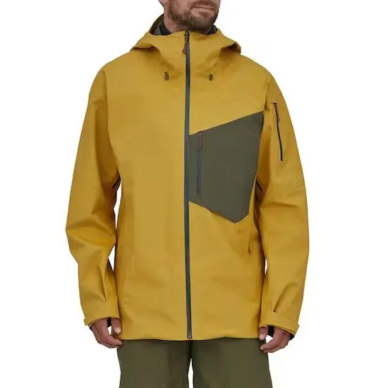 Venta al por mayor de moda zip up all-over 100% poliéster cortavientos montañismo ropa deportiva de los hombres al aire libre esquí snowboard chaqueta