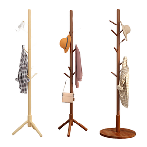 Stile moderno in legno massiccio <span class=keywords><strong>appendiabiti</strong></span> Baiqing stendino per vestiti semplici per camera da letto stendino verticale <span class=keywords><strong>appendiabiti</strong></span> - Product Image 6