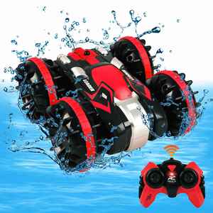 Oferta Especial: Coche RC de 6 Canales con Pulverizador, Impermeable, Todoterreno 4x4, Barco Acrobático para Tierra y Agua, Vehículo Anfibio Mini Barato con Cámara para Niños - Product Image 2
