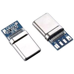 สินค้าขายดี Jinbilai หัวต่อ Type-C แบบ IP67 ตัวเรือนสแตนเลส ชุบทอง USB <span class=keywords><strong>3.0</strong></span> แบบตัวผู้/ตัวเมีย 6-24 พิน รองรับการเสียบมากกว่า 5000 ครั้ง - Product Image 1
