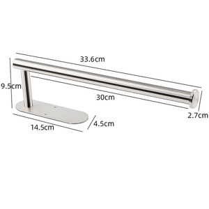 Support adhésif 3M pour papier essuie-tout sous l'armoire, en acier inoxydable, sans perçage, pour cuisine - Product Image 4