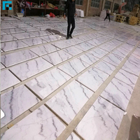 Carreaux de sol en marbre naturel, prix le plus bas, marbre blanc du Guangxi