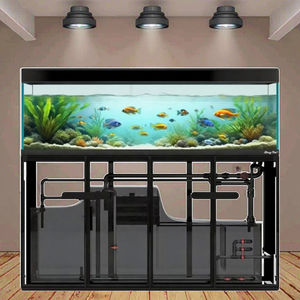 ตู้ปลาสี่เหลี่ยมกระจกใส ขนาด 620 ลิตร พร้อมระบบกรอง 220 โวลต์ ดีไซน์หรูหรา เป็นมิตรกับสิ่งแวดล้อม เหมาะสำหรับตกแต่งห้องนั่งเล่นที่บ้าน - Product Image 6