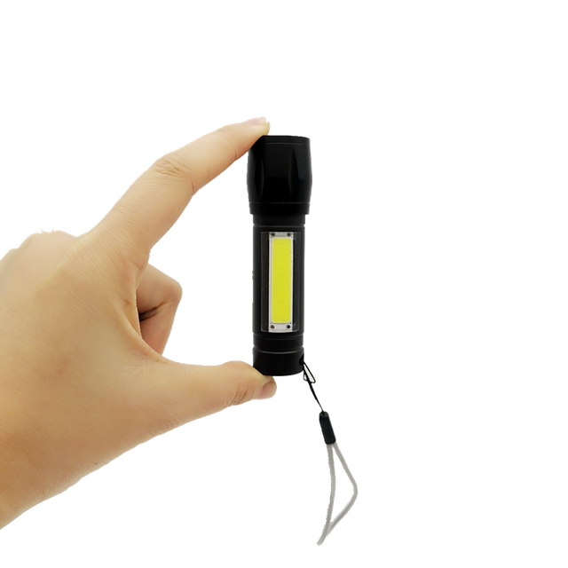 NINGBO Best Selling Rechargeable Mini Pocket LED Tactical Flashlight with Zoom Function and Lithium Battery for Camping Fishing